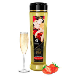 SHUNGA - olejek do masażu erotycznego o zapachu szampana z truskawkami 240ml